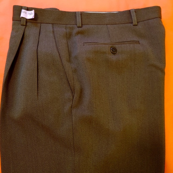 Zanella Pleated Wool Slacks - Picture 1 of 5